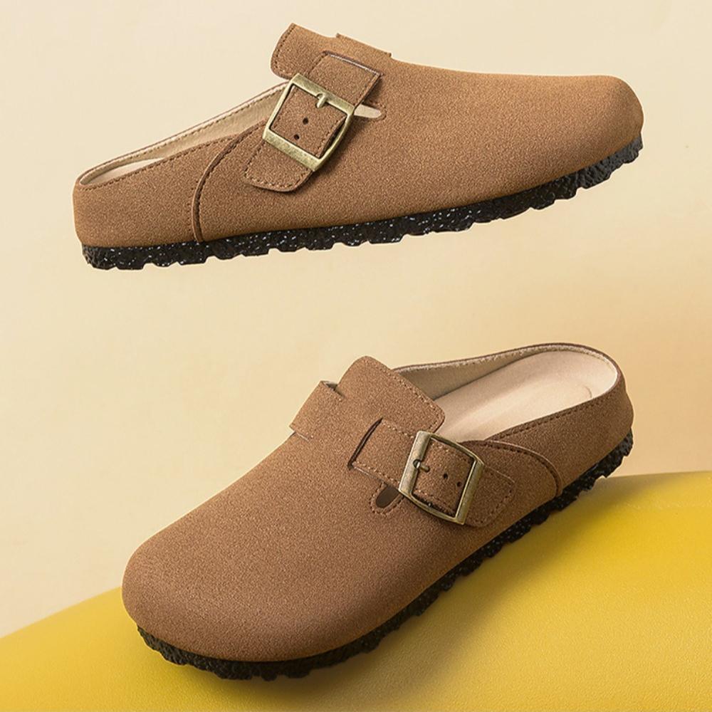 Fashion Slippers Outdoor Semi-Baotou Slippers Women's Classic Women's Casual Sandals Indoor PU Flat Home Shoes