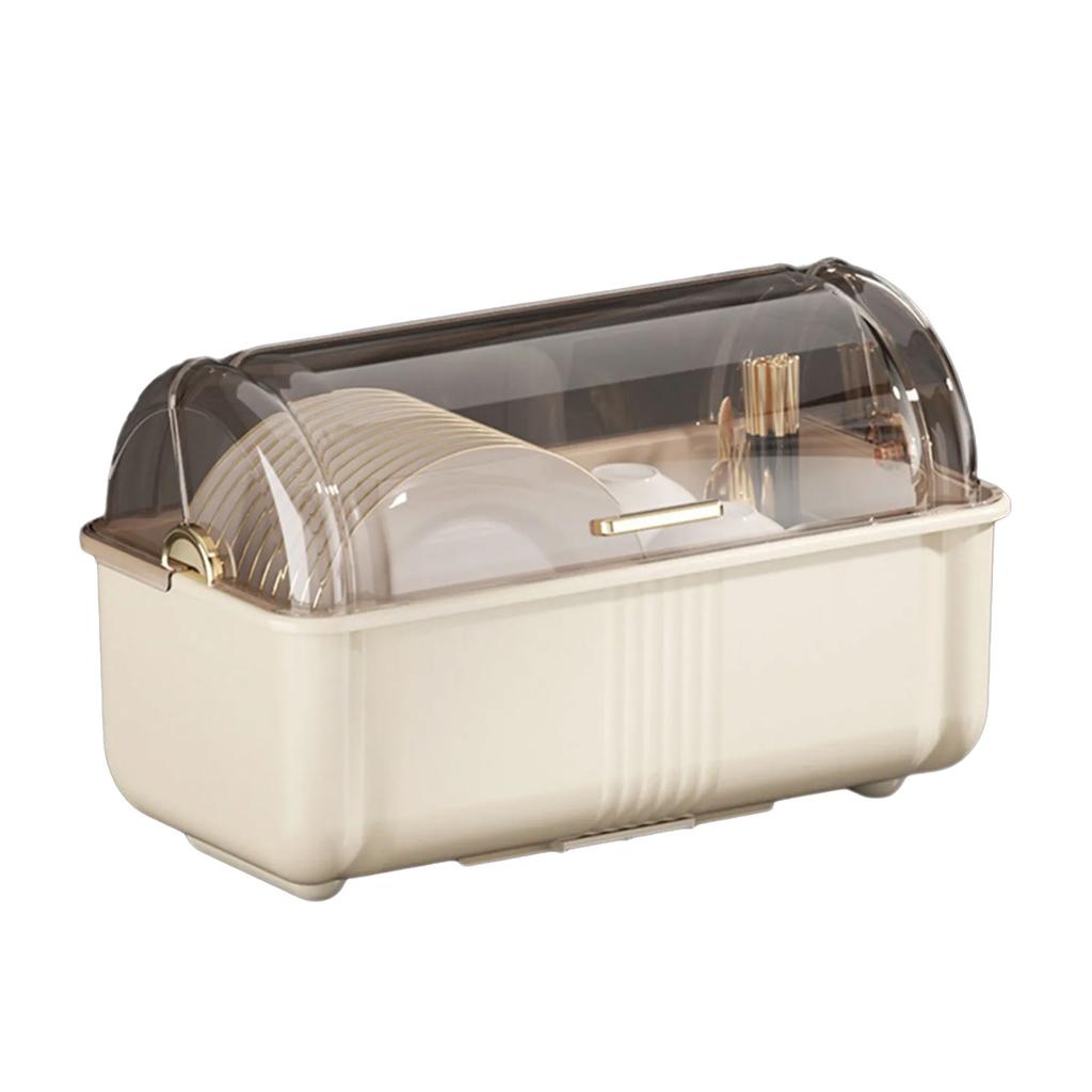 Large Capacity Dish Drying Rack Practical White Dish Rack Drying Stand For Maintaining A Tidy Kitchen Counter