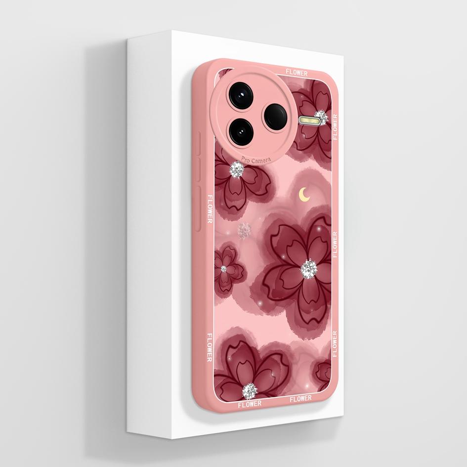 For Redmi K80 K30 K30i K30S K40 K40S K50 K60 K60E K70 K70E Pro Gaming Ultra Turbo 3 4 Case Pretty Flower Soft Silicone Shockproof Shell For Redmi Capa