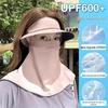 Women’s Anti-UV Breathable Ice Silk Face Mask - Sunshade and Eye Corner Protector 3D Hat