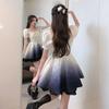 Sweet and gradual change princess puffy dress summer new small man waist thin pure desire