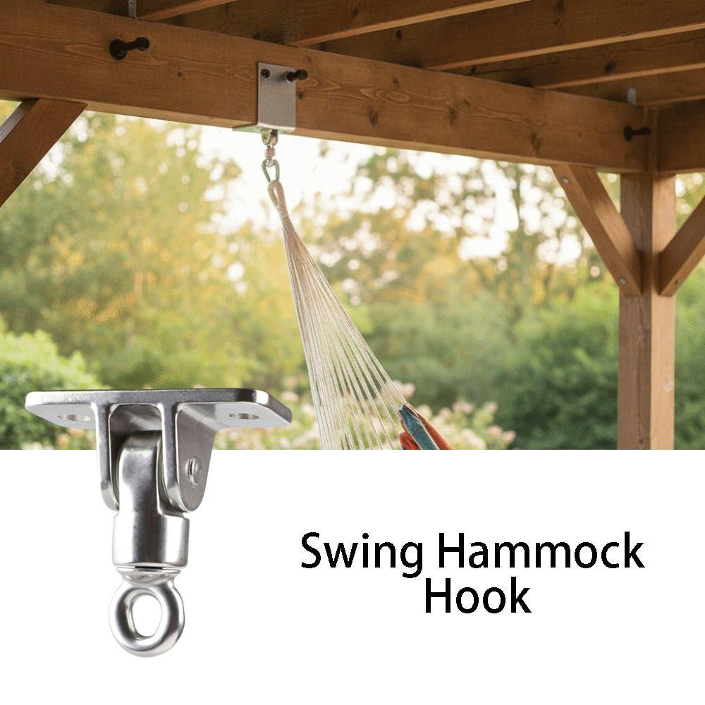 304 Stainless Steel Swing Hanger Hook Ceiling Hook Heavy Duty Swivel Plate Ring Training Kit Suspension Bracket Outdoor Use