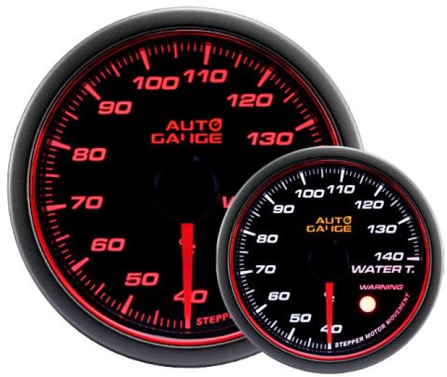 Autogauge motor 52mm water temperature gauge with backlight and angel 458 Japanese-made two-color ring, series.