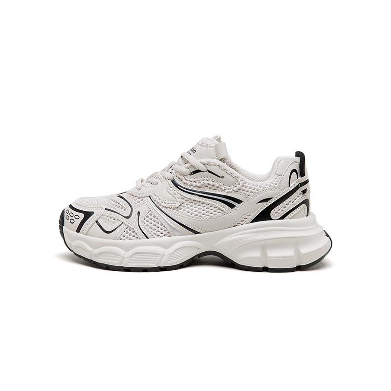 Augustine silver dad shoes women's 2025 new summer thick-soled small casual mountaineering sneakers ins