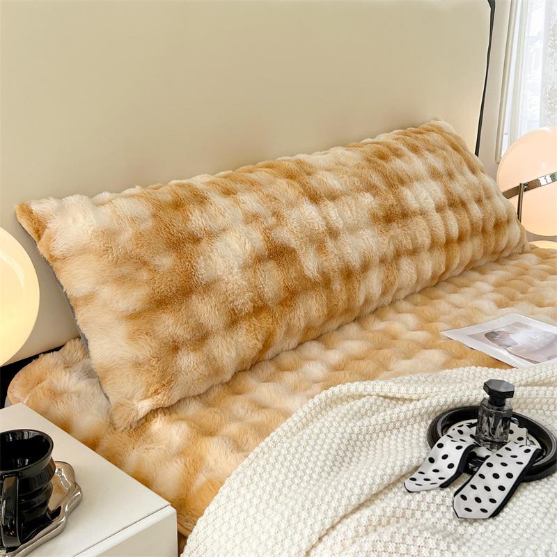 2025 Imitation Rabbit Fur Plush Long Pillowcase, Double Milk Velvet Long Pillowcase, Single Imitation Rabbit Fur Plush Pillowcase