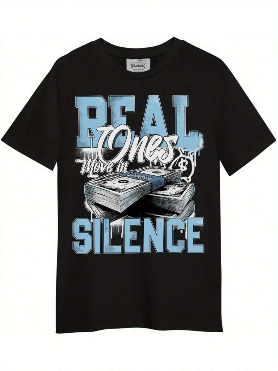 

Dunkare Unisex s Legend Blue 11s Graphic T-Shirt - Move In Silence Money Design S