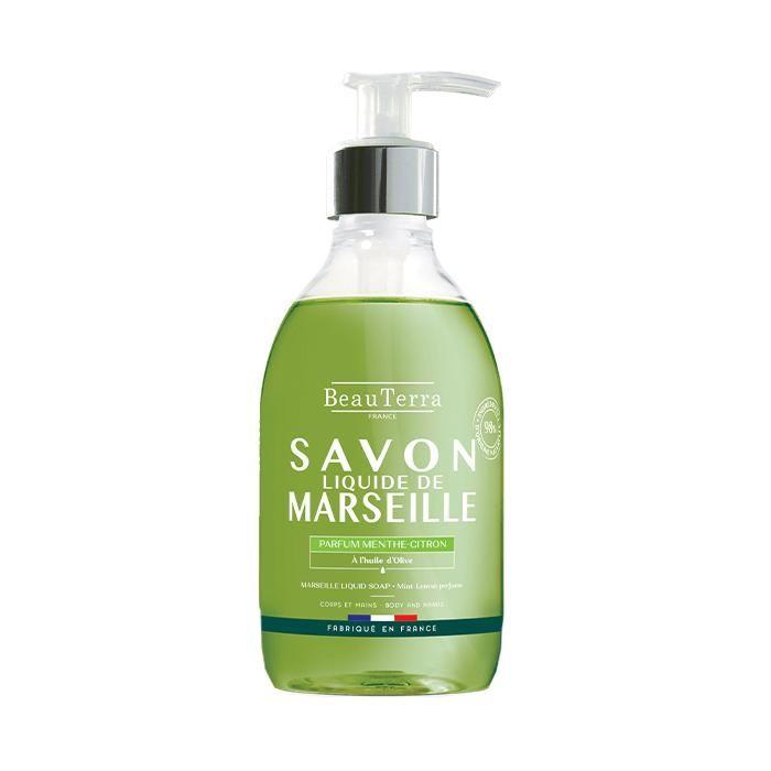 Beauterra Savon Liquide de Marseille Menthe Citron 300ml