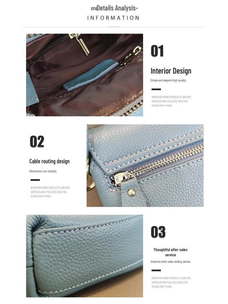 Echte Leder Damen Crossbody Münzbörse - 2025 Neue Mini Rindsleder Tasche