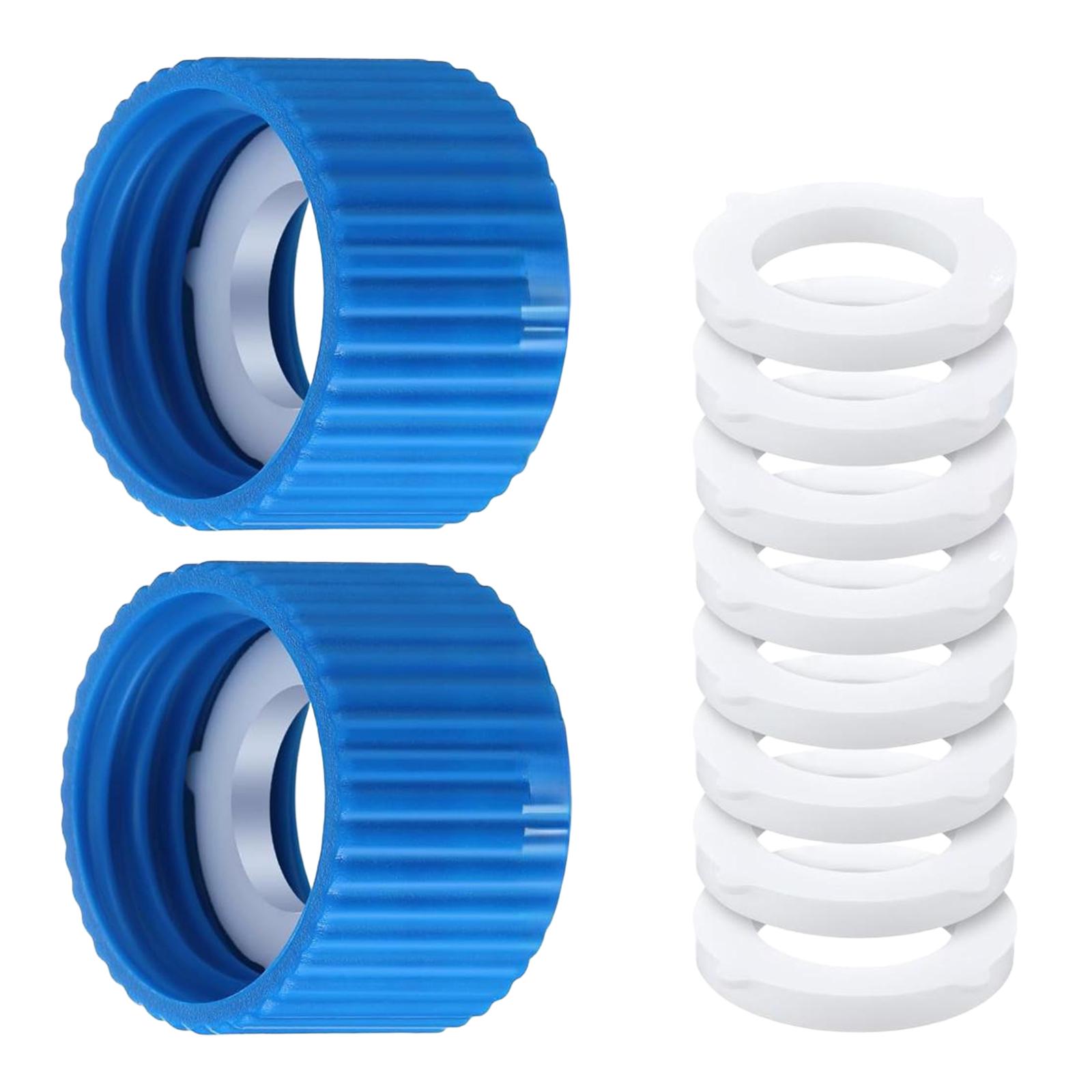 

2 шт. Фильтрующие очищающие муфты с уплотнительными прокладками Комплекты муфт для водяного фильтра для походов на открытом воздухе, кемпинга, долговечные