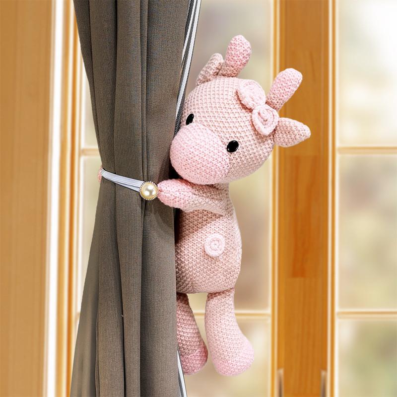 Horse Elephant Deer Bear Plush Curtain Tieback Cartoon Dolls For Home Decor