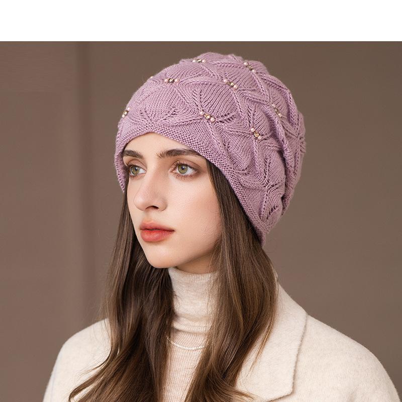 Autumn Winter Outdoor Windproof Cap Women's Big Head Circumference Ear Protection Warm Cap