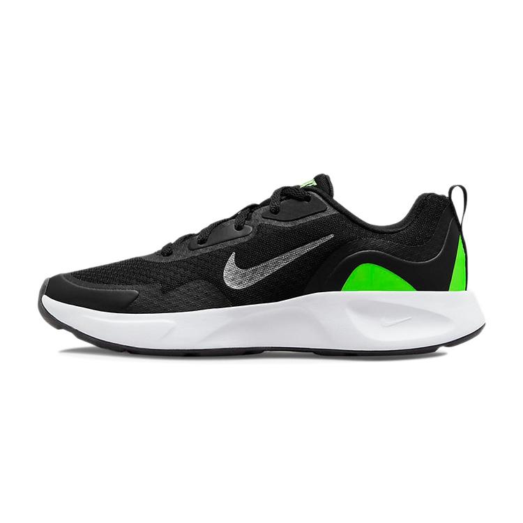 (GS) Nike Wearallday Black Green Strike Kids CJ3816-015 EU 38.5