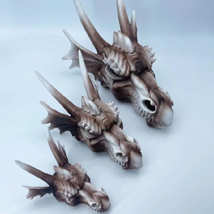 Realistic Dinosaur Skull Landscape Hideaways House Fish Shrimp Aquarium Decors