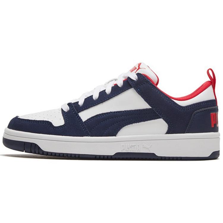 PUMA Rebound Layup Lo SD White Blue Red Men s 370539-05 EU 36