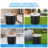105 Gal Large Ice BathTub for Athletes, Ice Bathtub Portable Ice Plunge Tub, Multiple Layered Inflatable Cold Plunge Tub