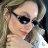 Retro Metal Frame Pilot Oval Sunglasses Women Men Brand Designer Vintage Round Sun Glasses Luxury 90s Green Lens Shades Male