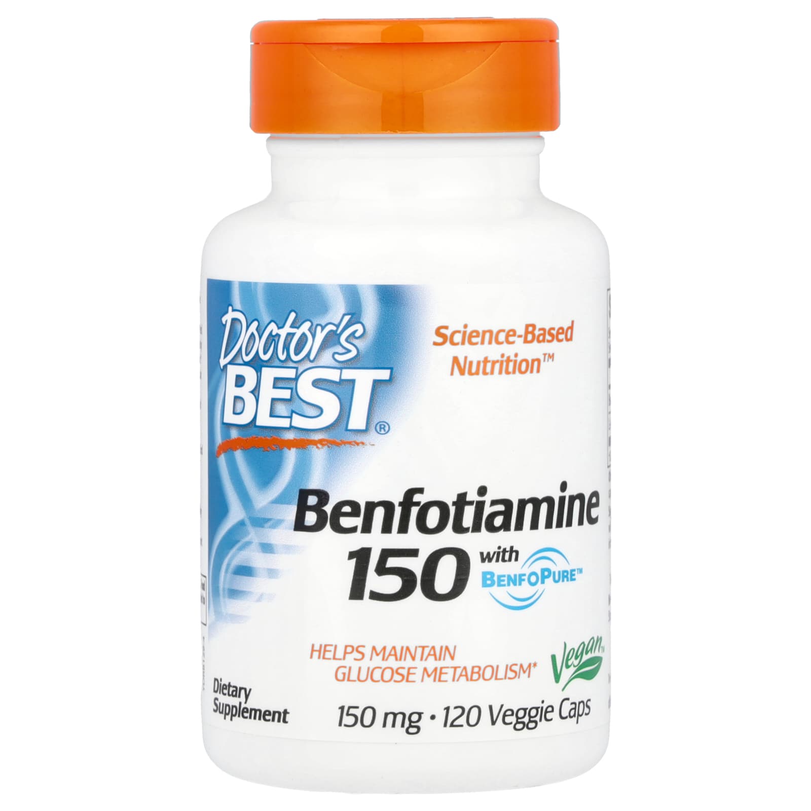 

Doctor S Best, Benfotiamine 150, with Benfopure, 150Mg, 120 Veggie Caps