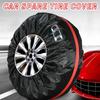 4Pcs/Lot Universal Car Spare Tire Covers Case Tires Storage Bags Auto Wheel Tires Storage Bags Vehicle Tyre Waterproof Polyester Bag