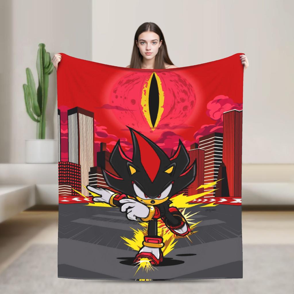 Sonices the H-Hedgehogs Blanket Soft Funny Plush Throw Blanket For Kids Adult Couch Chair Flannel Bedspread Bed Cover