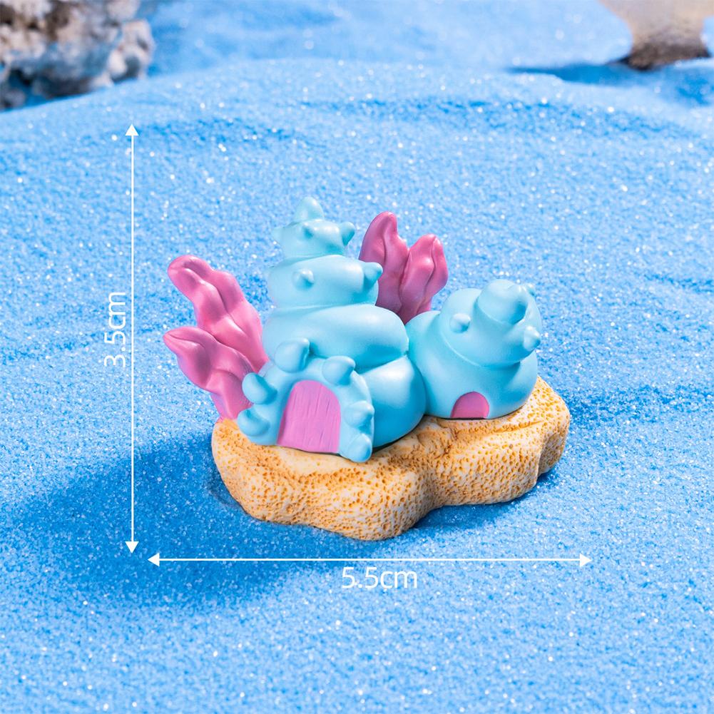 Colorful Aquarium Decoration, Conch Shell House Shaped Fish Tank Decoration Ornament, Resin Tabletop Display Home Decor, Betta Fish Tank Accessory