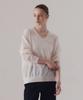 SILN Fine Sheer V-Neck Pullover Knit (Ivory)