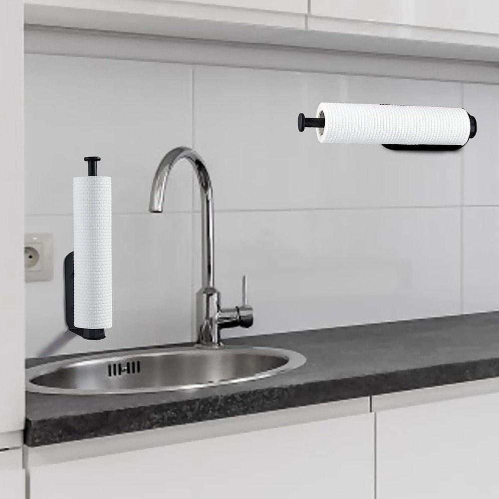 Klebe Wandhalter Küchenrollenhalter Bohrlos Rollenpapier Spender Badezimmer