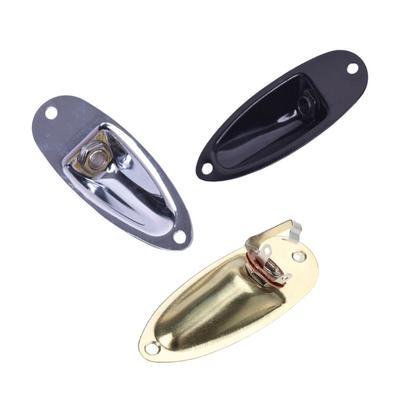 For Electric Guitar Boat Jack Plate Jack Socket Hole Connector for  Guitars Replacement Part Silver / Black / Gold