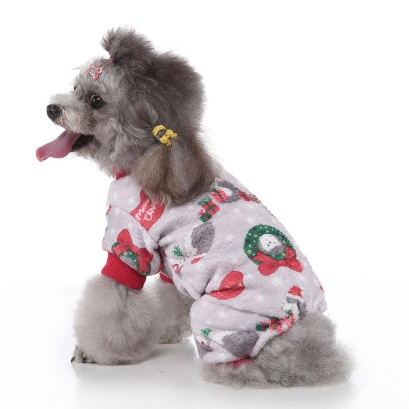 Dog Christmas Sweatshirt Cute Christmas Theme Indoor Outdoor Use Outfits