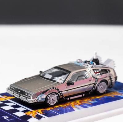 MJ 1:64 Zurück in die Zukunft DeLorean DMC 12 Sammlung Diecast Modellauto