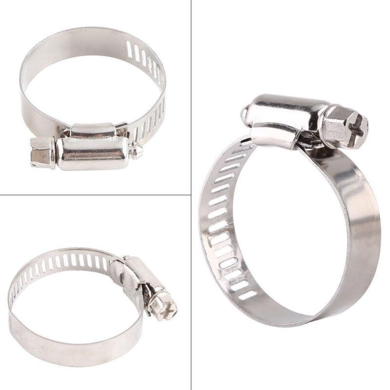 5-10pcs Stainless Steel Hose Clamp Adjustable 8-152mm Worm Gear Hose Clamp, Metal Pipe Clamp for Pipe