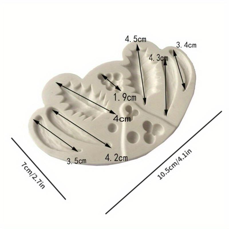 Weihnachtsblätter DIY Weihnachten Frucht Silikon Schokolade Süßigkeitenform Fondant Sugarcraft Form Werkzeuge Kuchenform