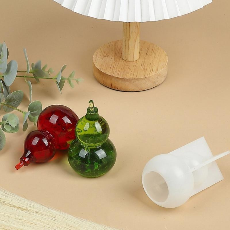 Flexible Silicone Gourd Accessory Mold For Handmade Candle Resin Art Home Decoration And Creative DIY Projects
