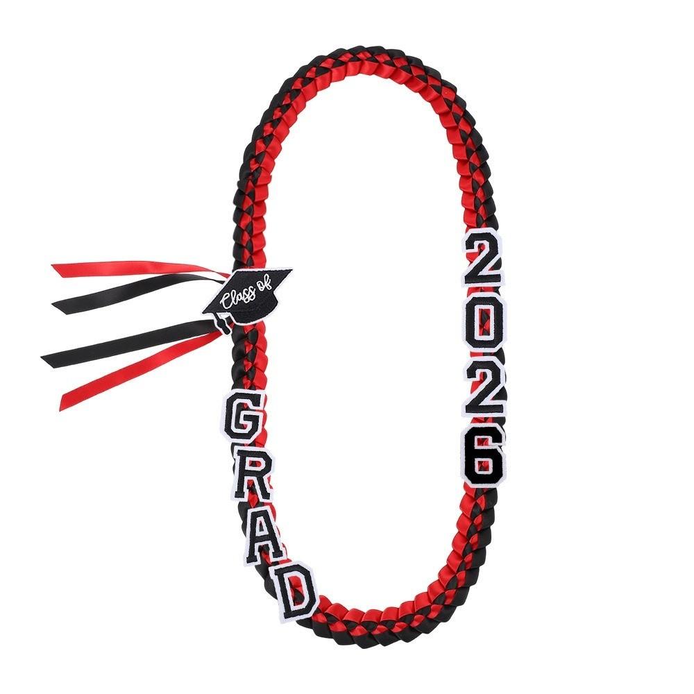 

Double-layered Weaving Braided Satin Necklace Senior Year Garland Class of 2026 Students Style 7
