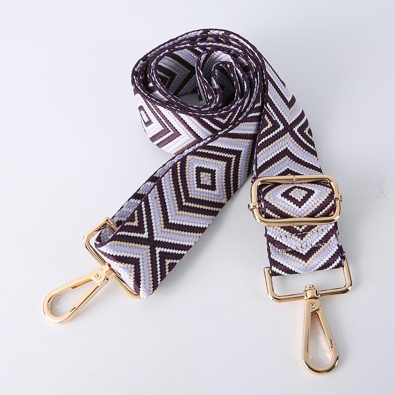 New Color Embroidered Shoulder Strap Crossbody Shoulder Bag Strap Adjustable Replacement Strap Creative Bag Parts Accessories