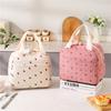 Corduroy Lunch Bag Thermal Insulation Lunch Box Storage Handbag Multifunctional Kid School Cooler Bag Picnic FoodPouch Loncheras