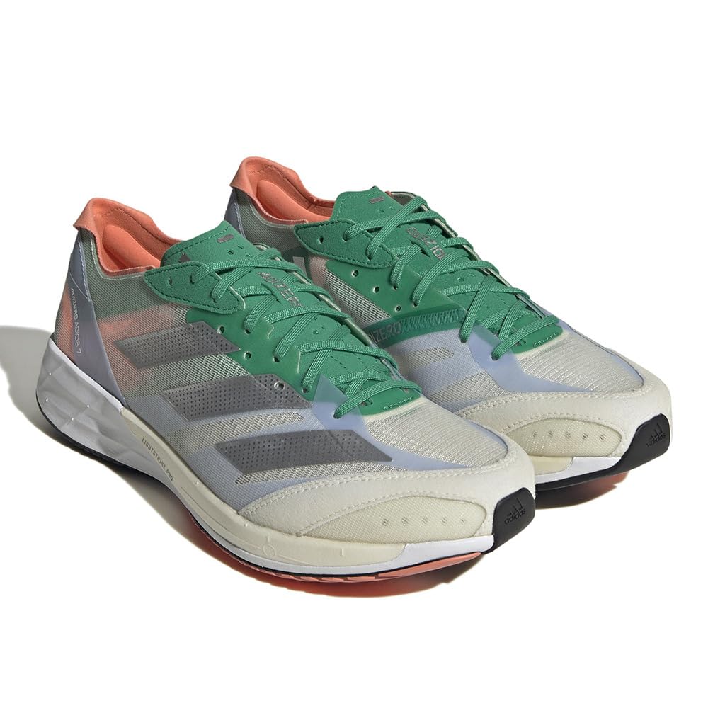 

Adidas adizero adizero Japan 7 LWE87 Men s Running Shoes, White Tint/Silver Metallic/Court Green (HQ3699), Size 28.0 cm