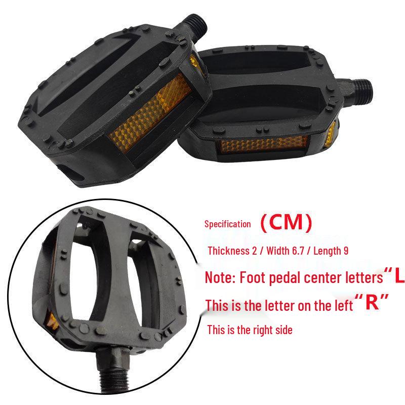 Non-Slip Plastic Mountain Bike Pedals with British-Made Aluminum Alloy and Ball Bearings