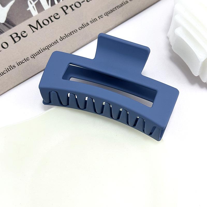High-End Frosted Solid Color Hair Clip for Women