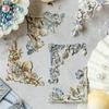 20pcs Vintage Corner Stickers European Style Flower Lace Hollow Materials Scrapbooking Deco Junk Journal Stationery Supplies