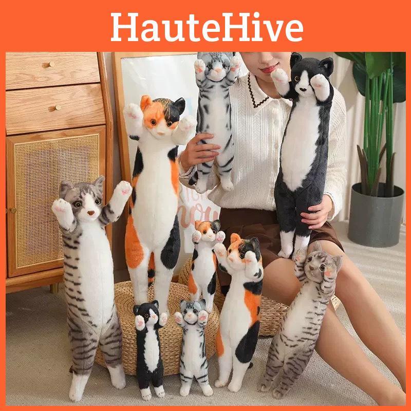 Posture Cute Standing Cat Plush Toy Pp Cotton Girls Gift Kids Room Decor