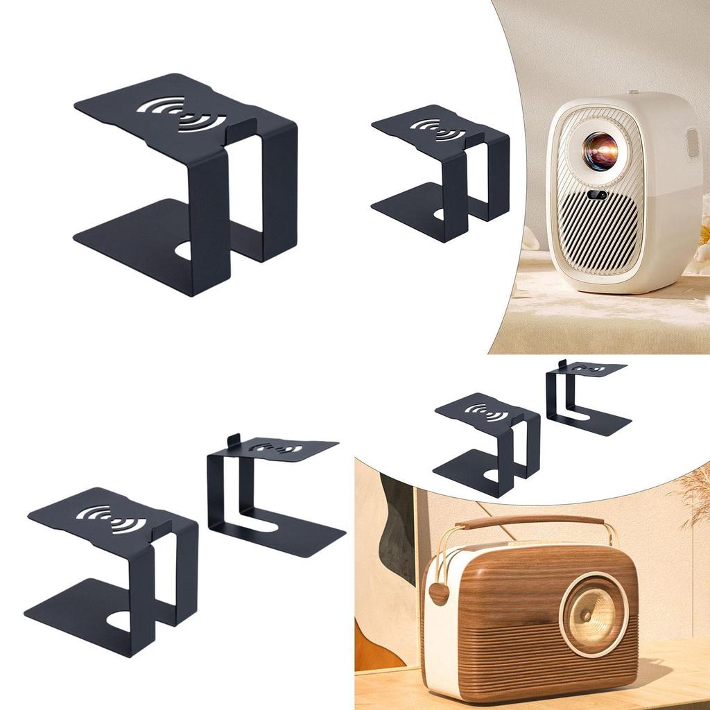 Desktop Speaker Stand Rack Holder Metal Iron C Shaped