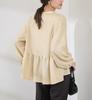ROPE PICNIC Mesh Peplum Blouson Beige Women's GDL15010,