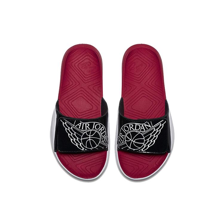 Jordan Chanclas de Deslizamiento para Mujer Negras Rojas Blancas aa2516-001