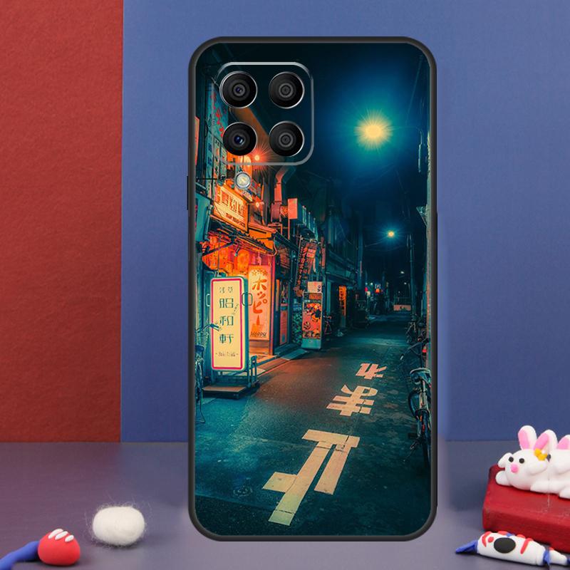 Japanese Night City Aesthetic Case For Samsung Galaxy M13 M53 M06 M16 M31 M11 M35 M55 M15 M56 M36 M12 M32 M52 M14 M34 M54