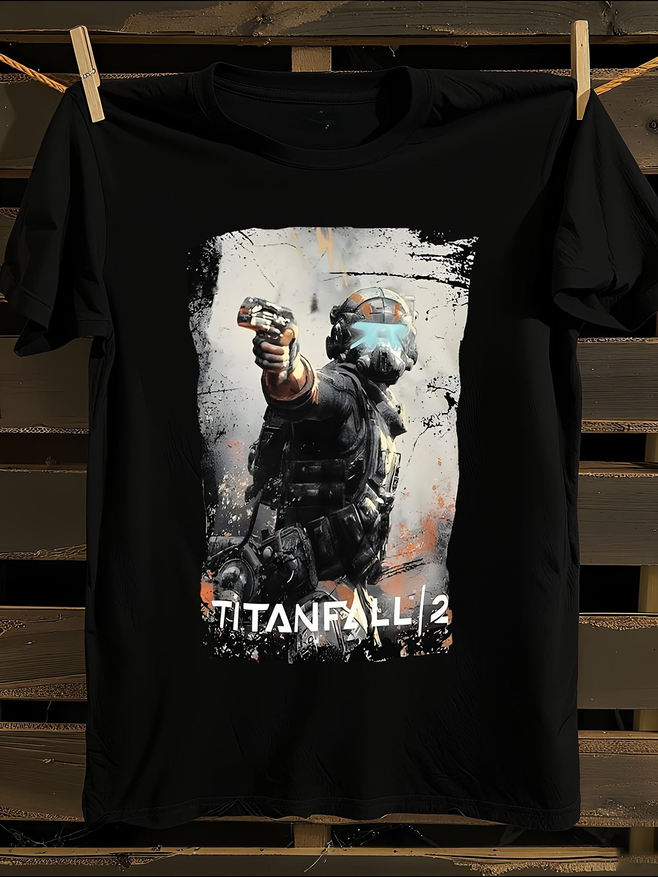 Titanfall 2 Logo and Iconic Character Artwork T-shirt L