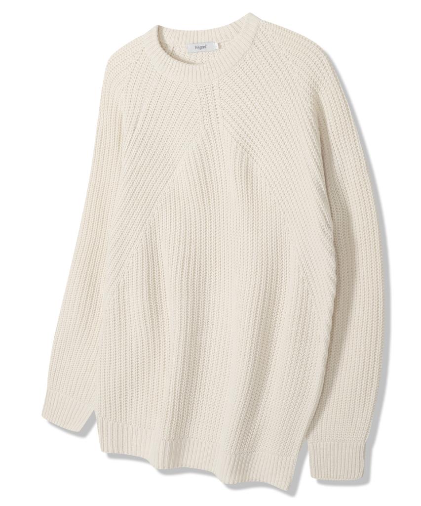 POLYGRAM Angle Raglan Round Knit - 6 Colors