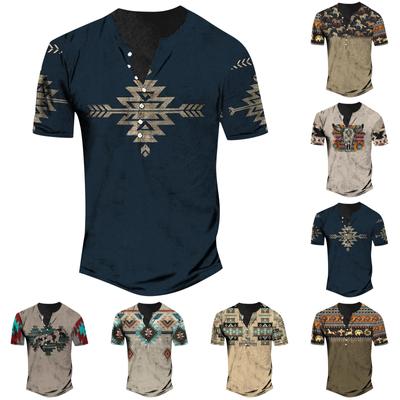 Men's Short Sleeve Graphic And Embroidered Fashion T-Shirt Spring And Summer Short Sleeve Printed