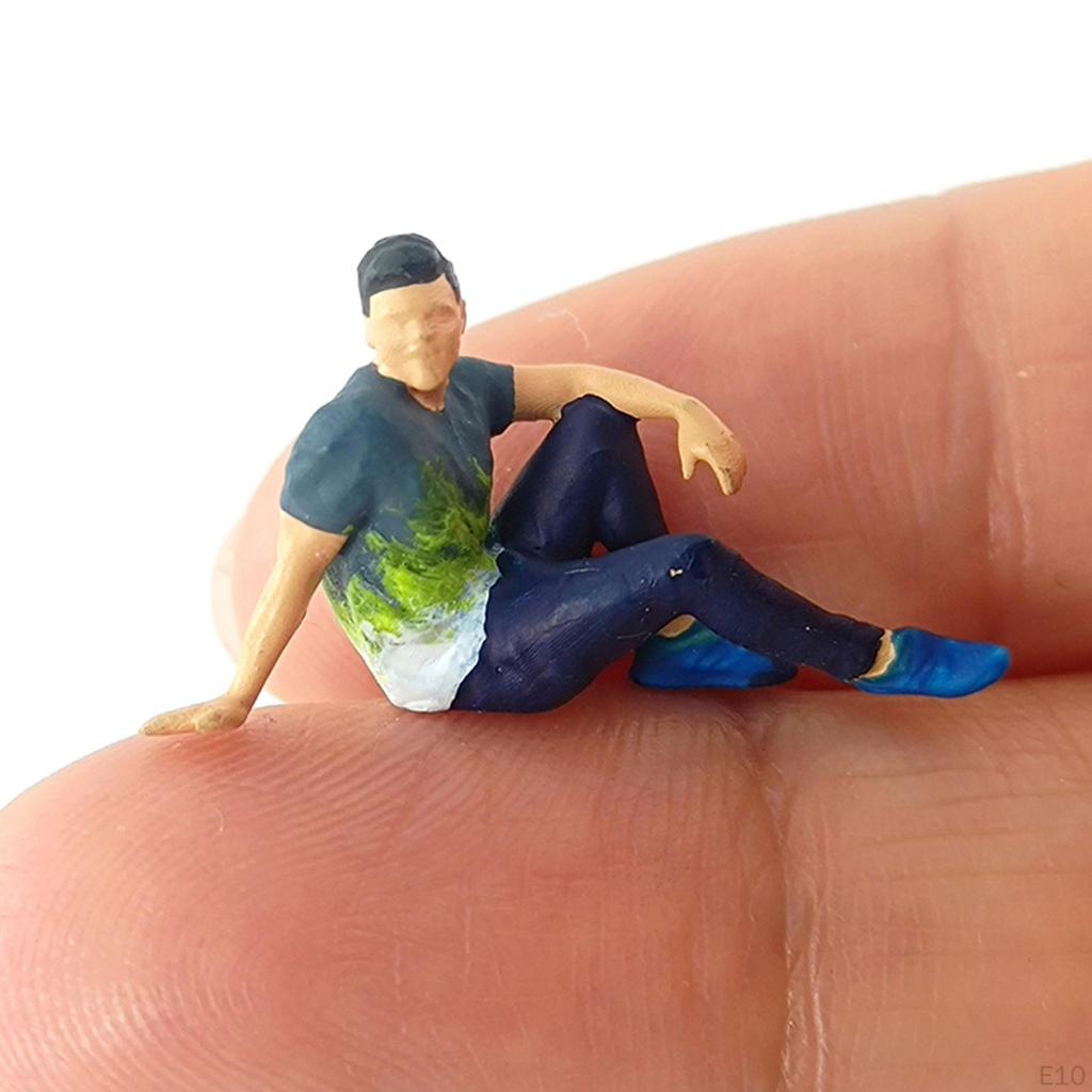 1/64 Hand Painted Action Figures Tiny People Layout Character Figurine Resin Doll Toy