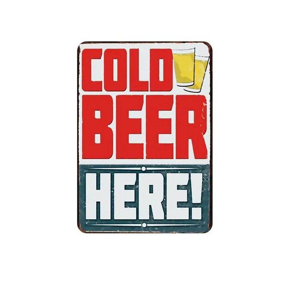 Beer Tin Sign Retro Pub Wall Decor 20x30cm
