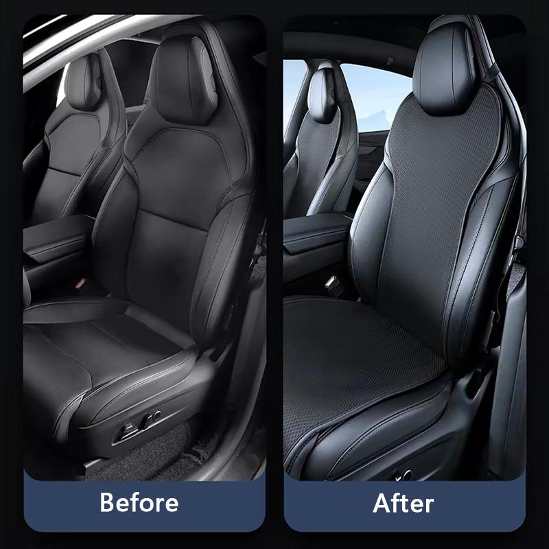 For Tesla Model YL 6-Seater Car Ice Silk Seat Cover Cushion Breathable Comfortable Seat Protector Pad Car Interior Accessories
